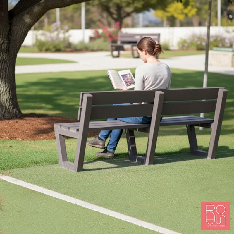 Banc de plàstic reciclat model Eva | Sostenible